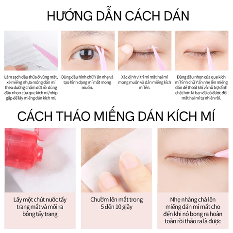 Miếng Dán Kích Mí Mlen Diary Tàng Hình Không Lộ