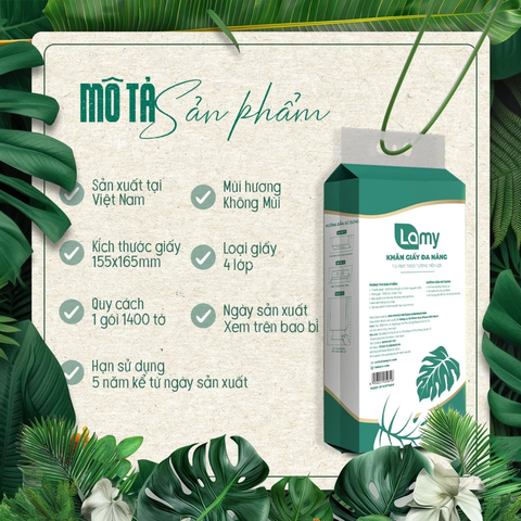 Khăn Giấy Khô Đa Năng EcoWipes Lamy 1280 Khăn