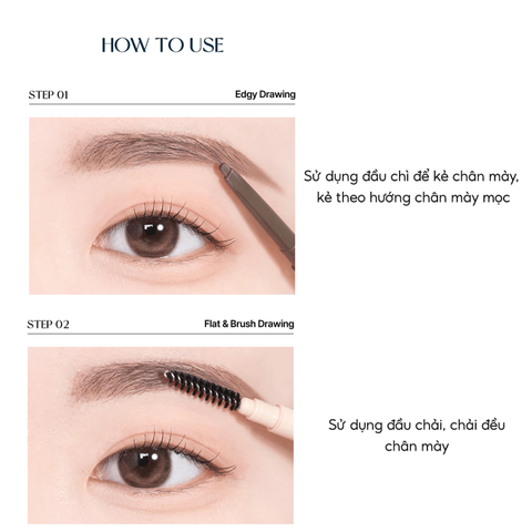 Chì Kẻ Chân Mày Mềm Mịn Lâu Trôi Kháng Nước TAG Slim Brow Pencil 0.06g