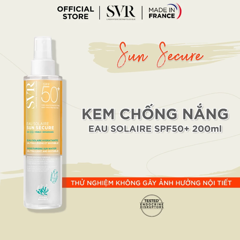 Xịt Chống Nắng SVR Sun Secure Eau Solaire SPF50+ Cho Mặt Và Toàn Thân 200ml