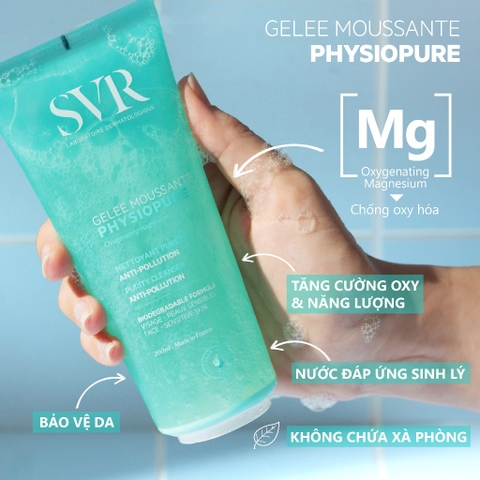 Gel Rửa Mặt SVR Physiopure Dành Cho Da Nhạy Cảm 200ml