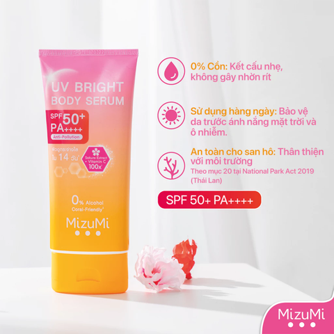 Kem Chống Nắng MizuMi UV Body Serum 180ml Không Mùi