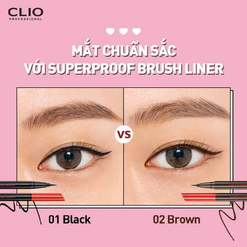 Bút Kẻ Viền Mắt Chống Trôi Clio Superproof Kill Liner 0.55ml
