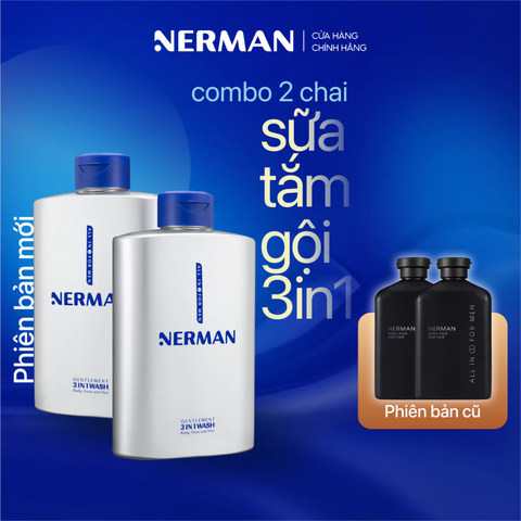 Sữa Tắm Gội Nam Giới Hương Nước Hoa Gentleman 3 In 1 Nerman 350ml