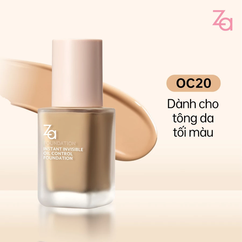 Kem Nền Za Kiềm Dầu Mỏng Nhẹ Instant Invisible Oil Control Foundation 25ml