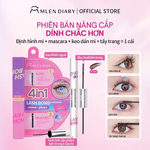 Mascara Mlen Diary 2 Đầu 4 Trong 1 Plus 8g (Mới)