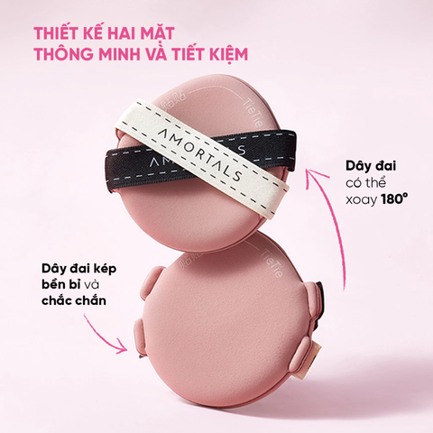 Bông Mút Trang Điểm 2 Mặt Tie Tie Amortals, Tán Nền Nhanh