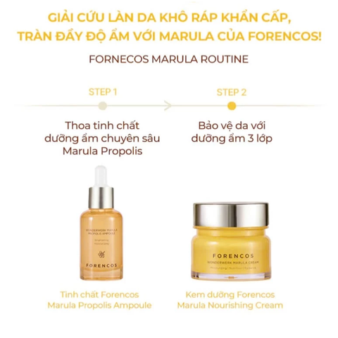 Serum Forencos Wonderwerk Marula Propolis Ampoule Tinh Chất Keo Giúp Sáng Da 50ml