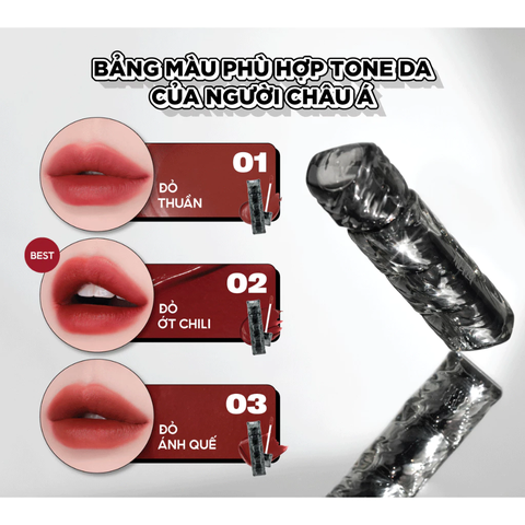 Son Kem Lì, Bền Màu Merzy Puffer Velvet Tint 3.7g