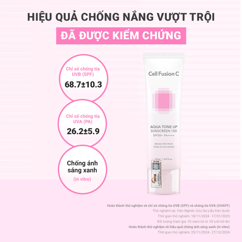 Kem Chống Nắng Cell Fusion C Nâng Tông Cấp Ẩm