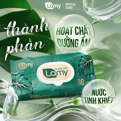 Khăn Ướt Lamy Dành Cho Mọi Loại Da