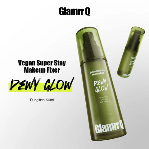 Xịt Khóa Nền Cố Định Glamrr Q Vegan Super Stay Makeup Fixer