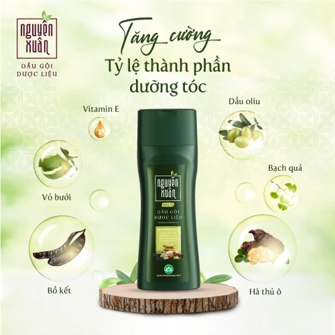 Dầu Gội Dược Liệu Nguyên Xuân Xanh Dưỡng Tóc 520g