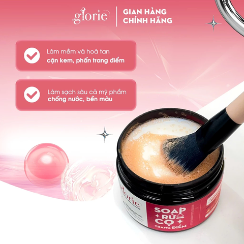 Soap Rửa Cọ Trang Điểm Glorie Brush Cleansing Soap 130g