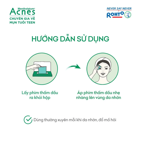 Phim Thấm Dầu Acnes Oil Remover Film 50 Tờ