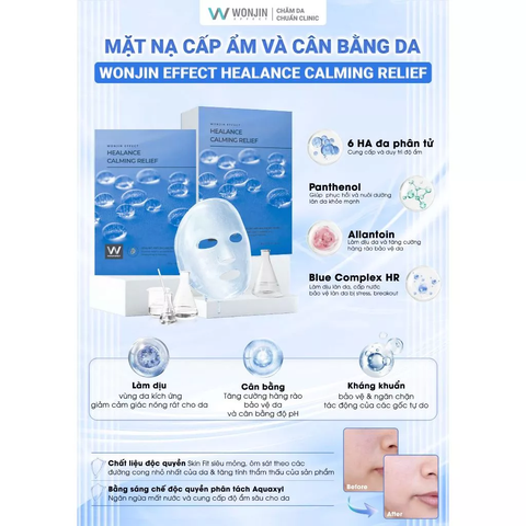 Mặt Nạ Giúp Dưỡng Sáng Căng Bóng WonJin Effect Concentrated Essence Mask 30g