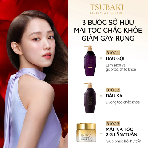 Dầu Gội Tsubaki Premium Ex Hair Care & Repair Phục Hồi Và Ngăn Rụng Tóc 450ml