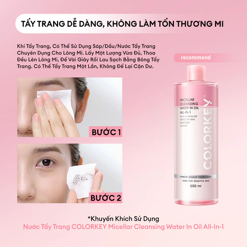 Mascara Colorkey Hỗ Trợ Giúp Cong Và Dày Mi, Lâu Trôi, Chống Nước 6g