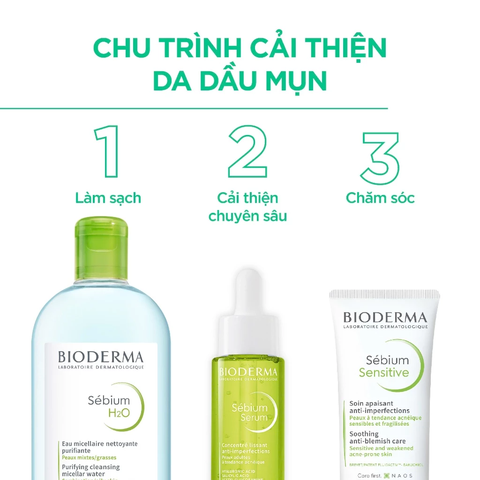 Serum Bioderma Sébium Serum Sáng Mịn, Mờ Thâm Cho Da Dầu Mụn 30ml