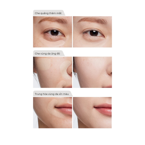 Che Khuyết Điểm Triệc Sắc The Saem Cover Perfection Triple Pot Concealer