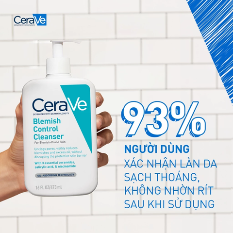 Sữa Rửa Mặt Cerave Cho Da Dầu Mụn Blemish Control Cleanser