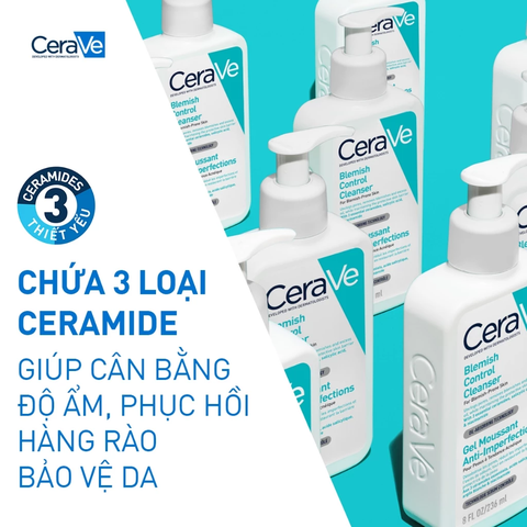 Sữa Rửa Mặt Cerave Cho Da Dầu Mụn Blemish Control Cleanser
