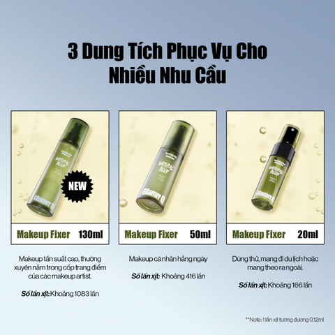 Xịt Khóa Nền Cố Định Glamrr Q Vegan Super Stay Makeup Fixer