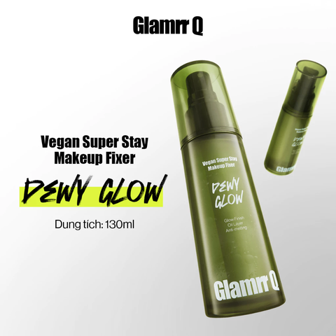 Xịt Khóa Nền Cố Định Glamrr Q Vegan Super Stay Makeup Fixer