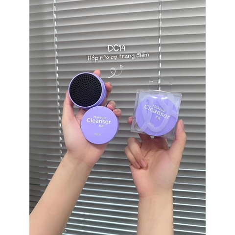 Hộp Rửa Cọ Trang Điểm Vacosi Kèm Xà Bông - DC14
