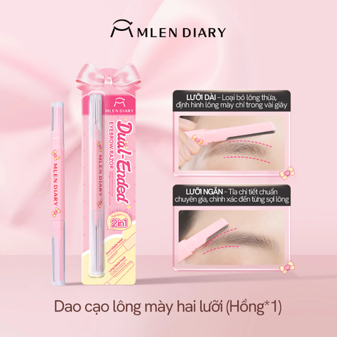 Dao Cạo Lông Mày Hai Đầu Chống Gỉ Nano Dụng Cụ Tỉa Lông Mày An Toàn