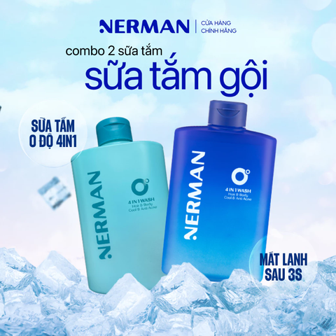 Sữa Tắm Gội Hương Nước Hoa Nerman 0 Độ 4 In 1 330ml
