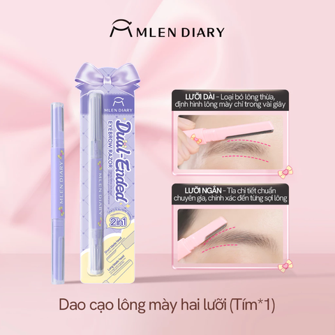 Dao Cạo Lông Mày Hai Đầu Chống Gỉ Nano Dụng Cụ Tỉa Lông Mày An Toàn