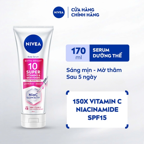 Serum Dưỡng Thể Nivea Sáng Da, Mờ Thâm Nám