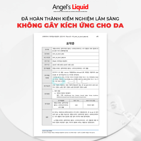 Serum Làm Trắng, Kiểm Soát Dầu, Nhỏ Lỗ Chân Lông Angel's Liquid Glutathione +10% Niacinamide Cica Ampoule 45ml