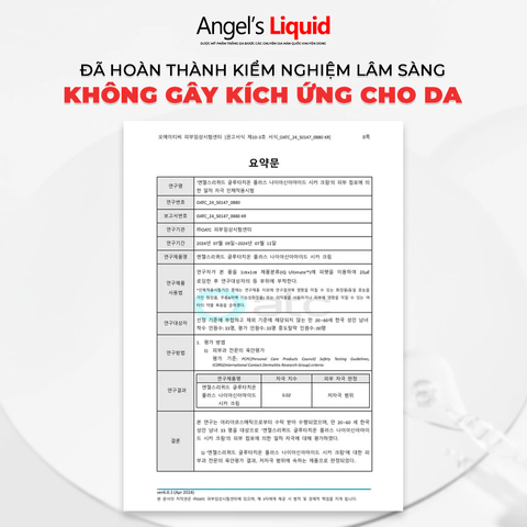 Kem Làm Trắng, Kiểm Soát Dầu, Nhỏ Lỗ Chân Lông Angel's Liquid Glutathione Plus Niacinamide Cica Cream 50ml