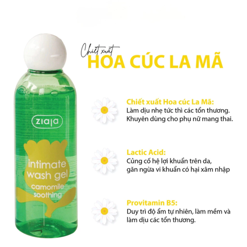 Dung Dịch Vệ Sinh Phụ Nữ Ziaja Intimate Wash Gel 200ml
