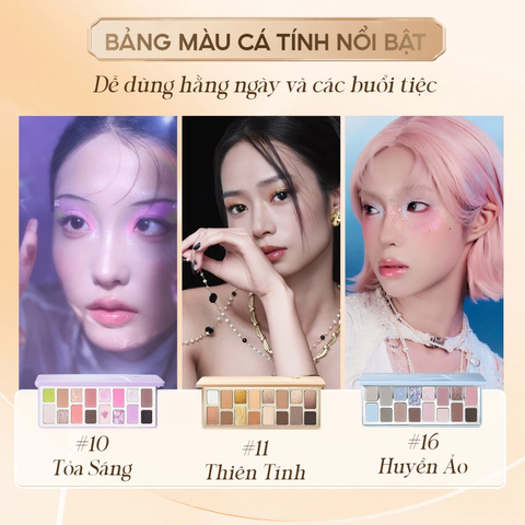 Bảng Phấn Mắt Cheeryep 16 Ô Natural Star Đa Năng