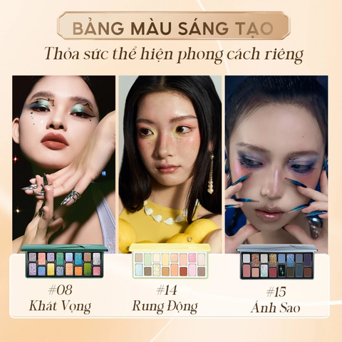 Bảng Phấn Mắt Cheeryep 16 Ô Natural Star Đa Năng