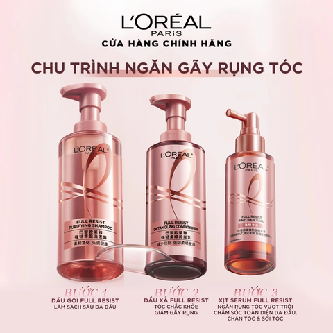 Xịt Serum Ngăn Ngừa & Giảm Gãy Rụng Tóc Giúp Tóc Chắc Khỏe L'Oreal Paris Full Resist Anti Hairfall 90ml