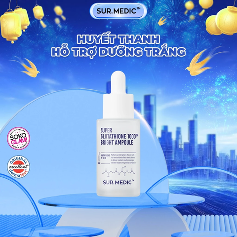 Huyết Thanh Dưỡng Trắng SUR.MEDIC+ Super Glutathione Bright Ampoule 32ml