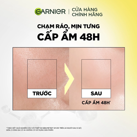 Kem Dưỡng Garnier Vitamin C Dry Touch Cream Sáng Da Mờ Thâm 30ml