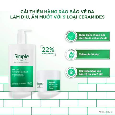 Sữa Rửa Mặt Simple Active Barrier Care 240ml