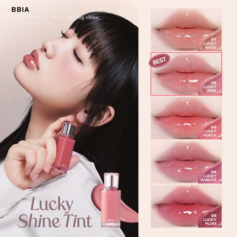 Son Tint Bóng Môi Căng Mọng Tự Nhiên BBIA Lucky Shine Tint 4.5g