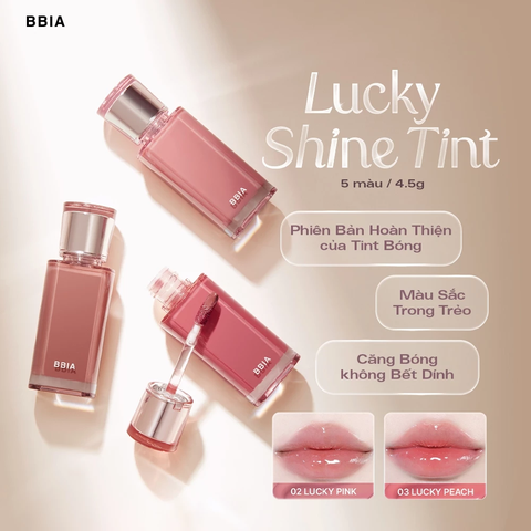 Son Tint Bóng Môi Căng Mọng Tự Nhiên BBIA Lucky Shine Tint 4.5g