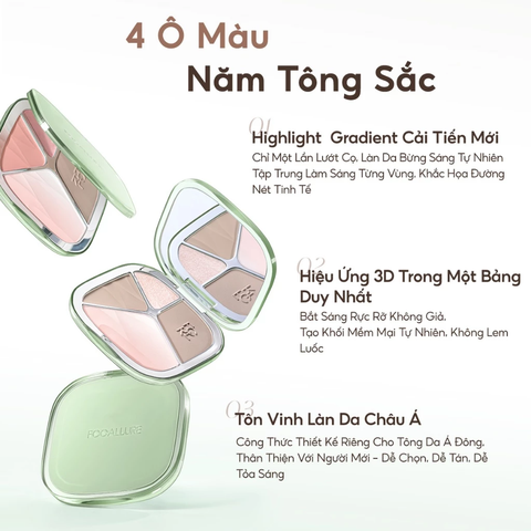 Bảng Tạo Khối và Highlight Gradient Focallure 15.5g