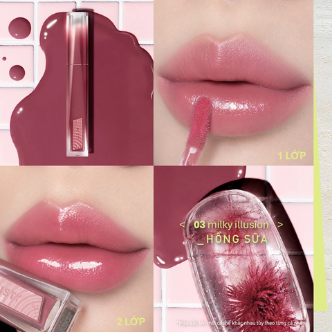 Son Bóng Pha Lê 3CE Misty Lip Bare 4.6g