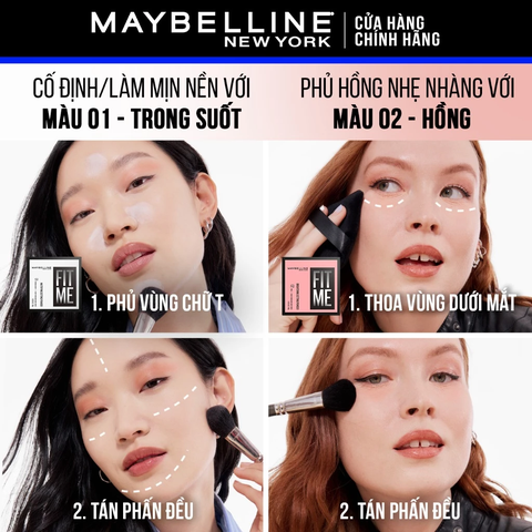 Phấn Phủ Filter Fit Me Mattifying Setting Powder Maybelline New York 10g