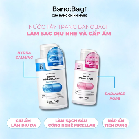 Nước Tẩy Trang Bano:Bagi Hỗ Trợ Loại Bỏ Bụi Bẩn, Cấp Ẩm Cho Làn Da Chắc Khỏe 500ml