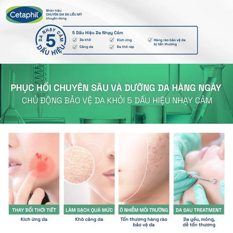 Serum Tinh Chất Làm Dịu Và Phục Hồi Chuyên Sâu Cetaphil Soothing And Comforting Cica Restoring Serum 30ml