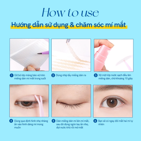 Bộ Miếng Dán Kích Mí 2.0 Mlen Diary